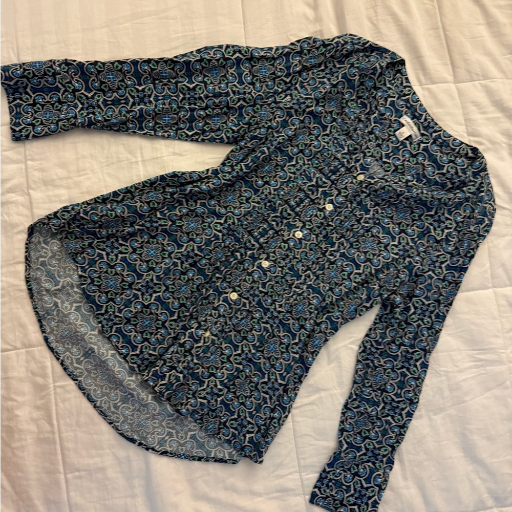 Croft & Barrow Multicolor Patterned Shirt